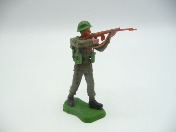 Britains Swoppets British soldier standing firing (made in England)