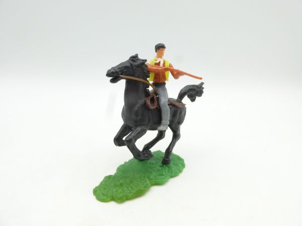 Elastolin 5,4 cm Cowboy riding, shooting gun