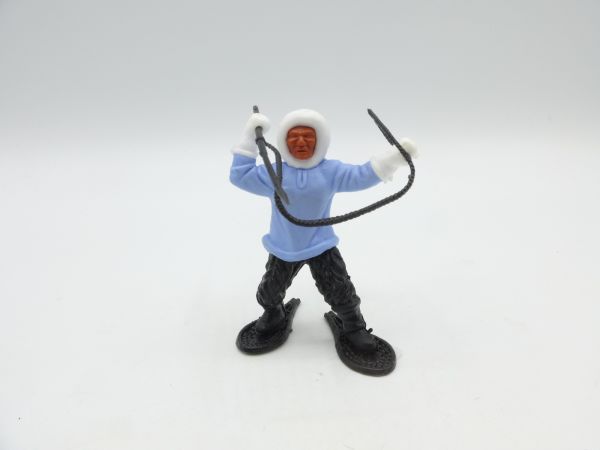 Timpo Toys Eskimo light blue with black harpoon