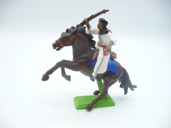 Britains Deetail Arab on horseback, white/black, rifle high
