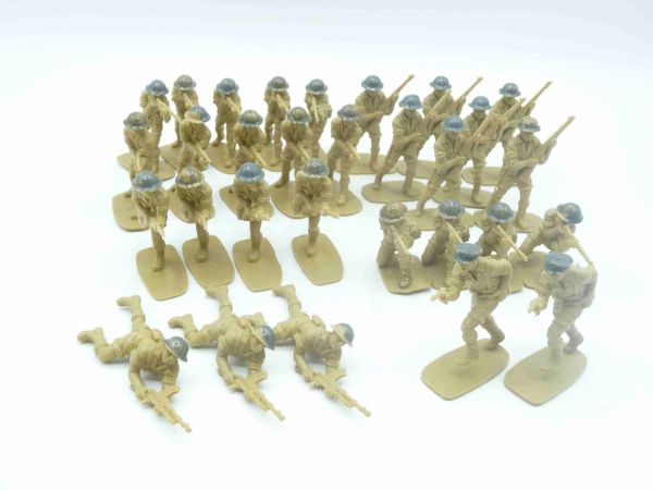 Airfix 1:32 British Eighth Army - 30 figures, partly painted