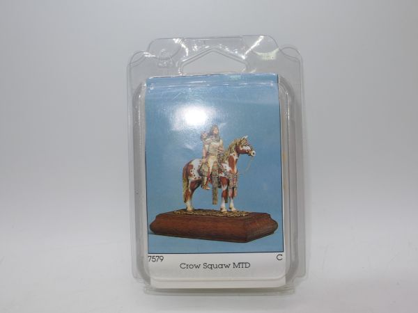 Tomker Models Crow Squaw mounted, 75 mm Resin Model, Nr. 7579