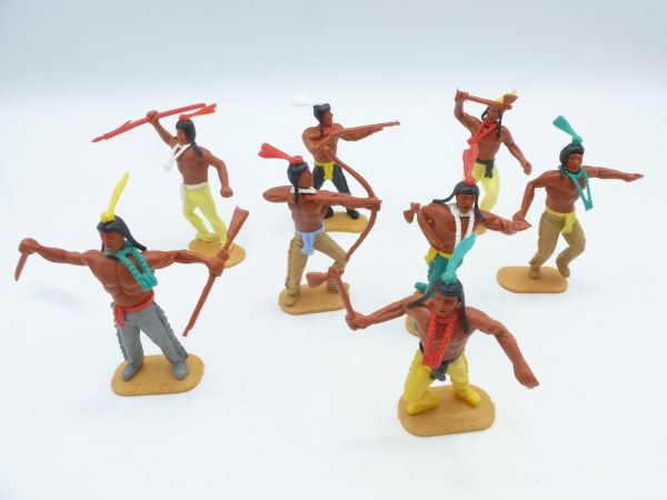 Timpo Toys Schöner Satz Indianer 2. Version (8 Figuren)