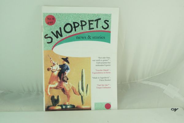 Timpo Toys Swoppets "News & Stories", Nr. 0 aus 4/97, 1. Auflage (60 Stck.)