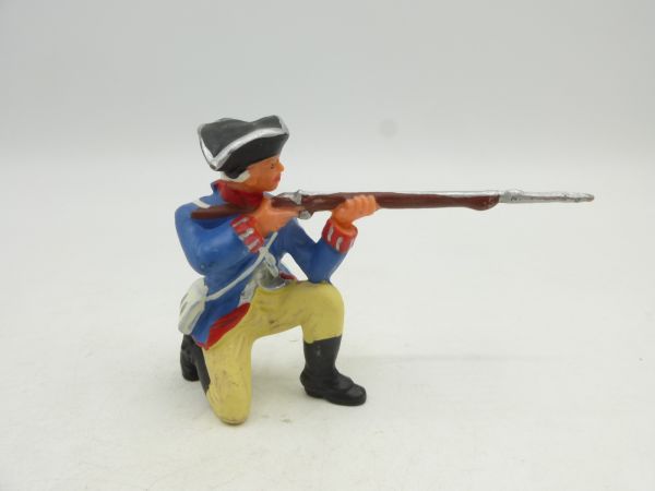 Elastolin 7 cm Prussia: Soldier kneeling and shooting, No. 9164