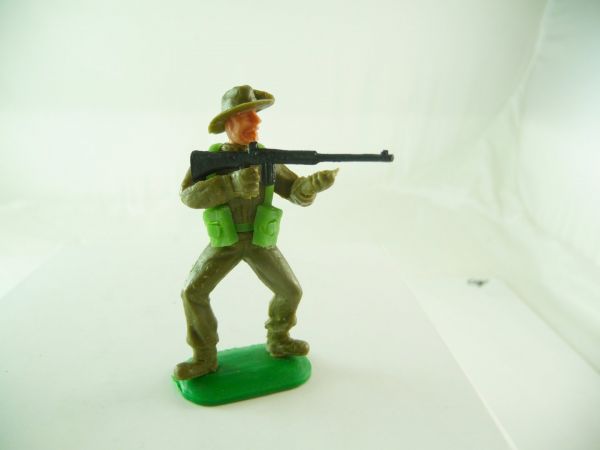 Timpo Toys Australian soldier standing, firing with rifle