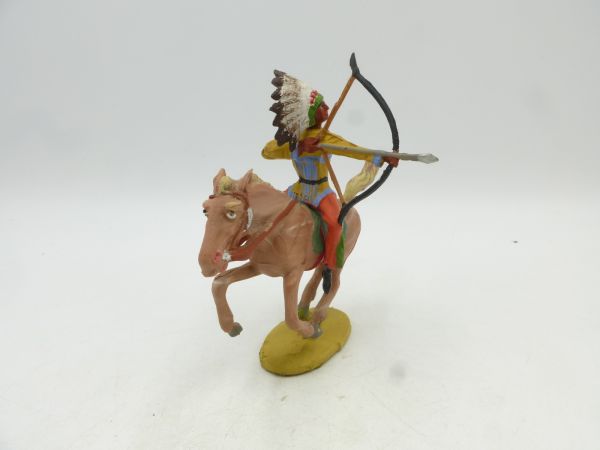 Merten Indian on horseback, shooting bow sideways