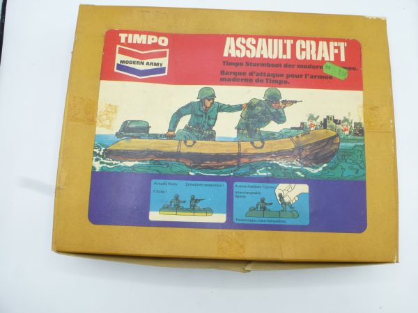 Timpo Toys Rare sale box with 12 assault boats, ref. 1009