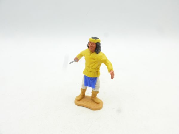 Timpo Toys Apache yellow with knife, standing