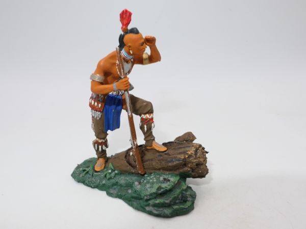 Andrea Miniatures Mohawk Krieger, Gesamthöhe inkl. Sockel ca. 7 cm