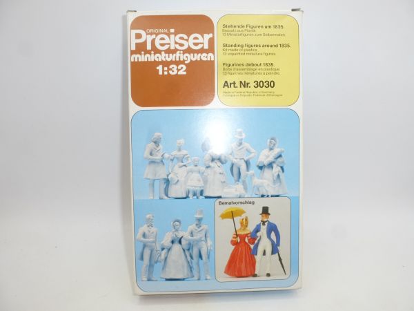 Preiser 1:32 Set No. 3030, Standing figures around 1835 (13 figures)