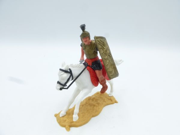 Timpo Toys Römer reitend mit Kurzschwert, schwarz