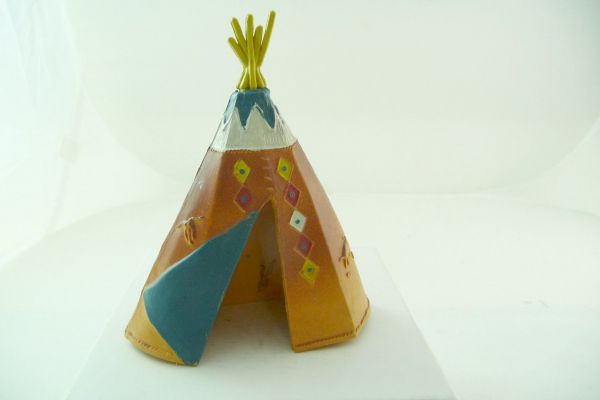 Britains Swoppets Indian tent, tipi with petrol-blue entrance