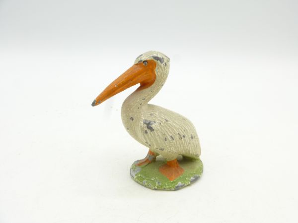 Pelican, height approx. 5 cm - very early figure, used