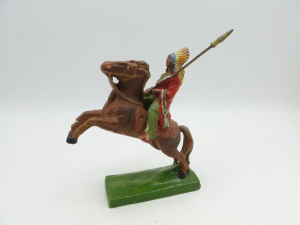 Tipple Topple Indianer zu Pferd mit Lanze - tolles Pferd, seltene Figur