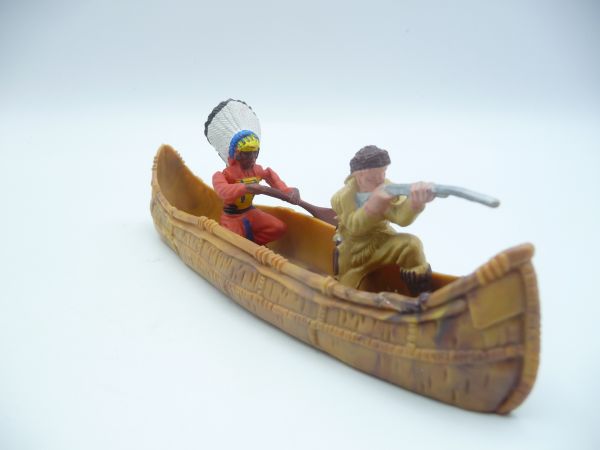 Britains Deetail Canoe with trapper + Indian