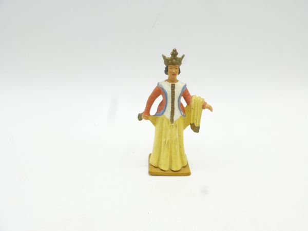 Starlux Königin mit Umhang - sehr schöne Figur, frühe Bemalung
