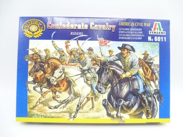 Italeri 1:72 Confederate Cavalry, No. 6011 - orig. packaging, on cast