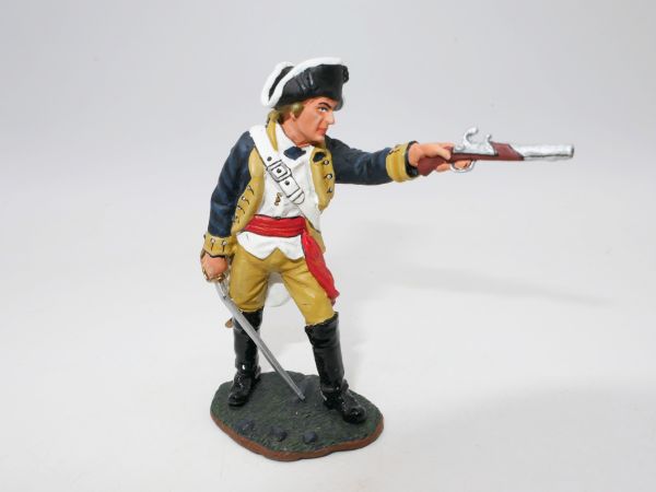 King & Country 1776: Officer mit Pistole + Säbel