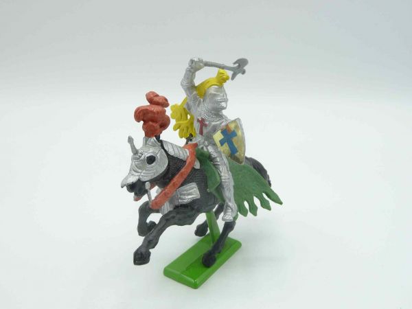 Britains Deetail Knight (made in China), rider with battleaxe from above