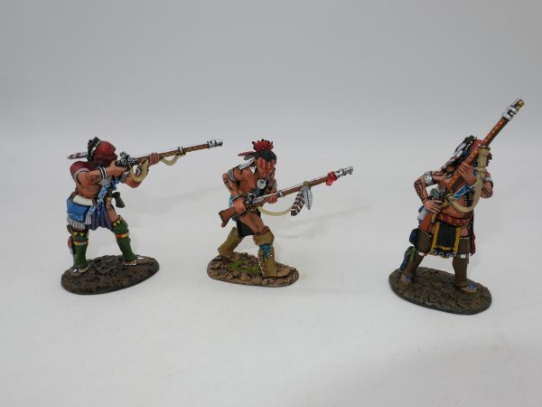 John Jenkins Woodland Indians (3 pcs.) with muskets - orig. packaging