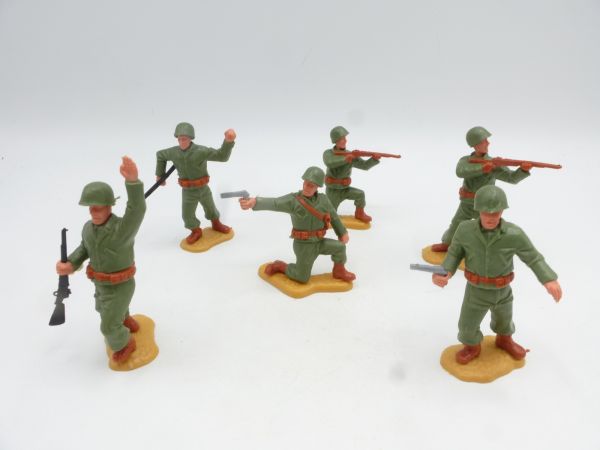 Timpo Toys Set of American soldiers (6 figures)