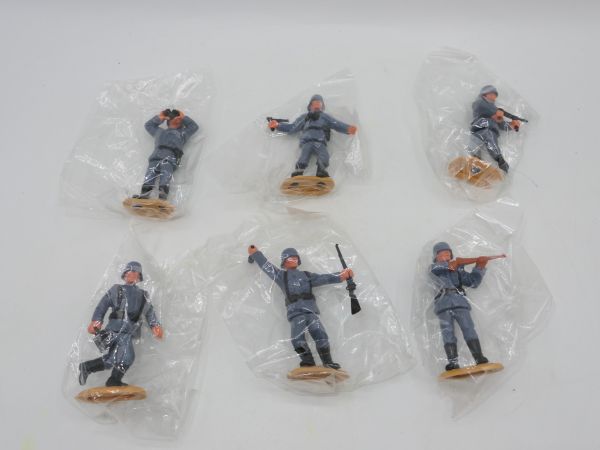 Timpo Toys 6 German soldiers - complete set, in original bags, brand new