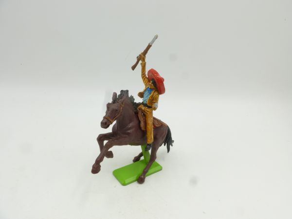 Britains Deetail Mexican on horseback with pistol + rifle