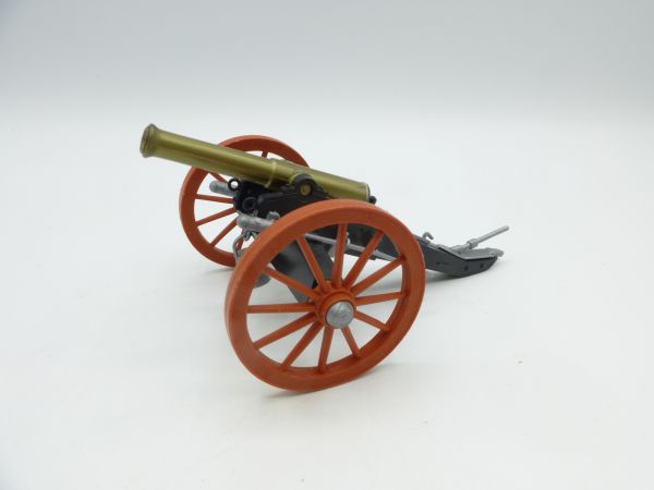 Timpo Toys Civil war cannon, wheels medium brown