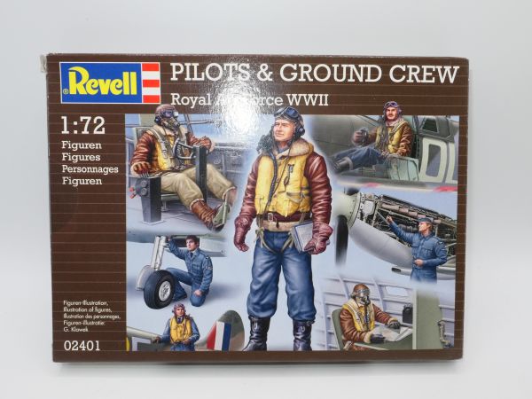Revell 1:72 Pilot & Ground Crew WW II Royal Air Force, Nr. 2401 - OVP, am Guss