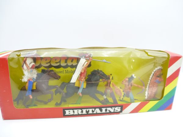 Britains Blisterbox with 5 Indians, No. 7548 - orig. packaging