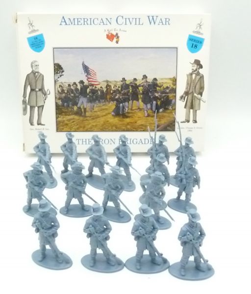 A Call to Arms 1:32 ACW: Union Brigade Series 18 (16 figures) - orig. packaging, see photos