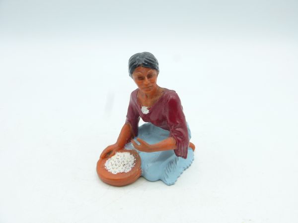 Elastolin 7 cm Indian woman with bowl, No. 6832