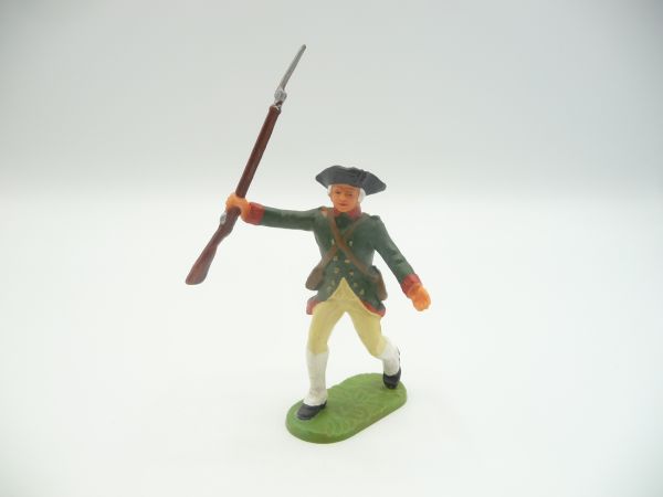 Elastolin 7 cm Am. Militia: Soldat mit Gewehr vorstürmend, Nr. 9143
