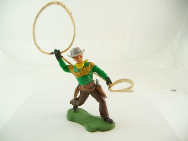Britains Swoppets Cowboy 1st version standing with lasso + 2 pistols