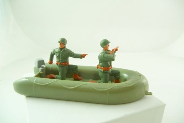 Timpo Toys Dinghy (oliv) with 2-man-crew (Americans)