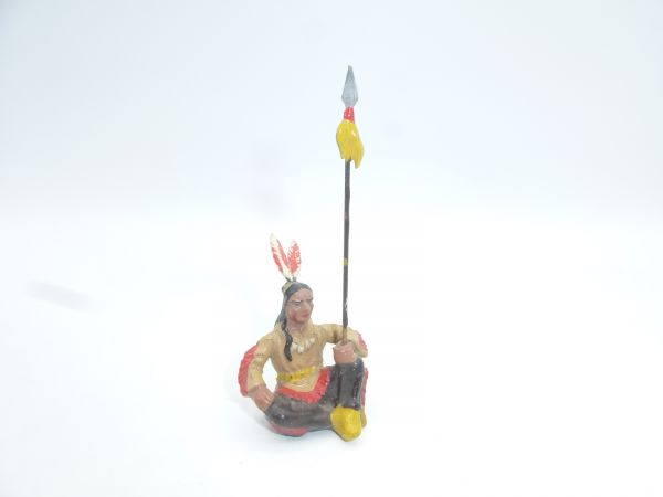 Leyla Indian sitting with spear - nice figure