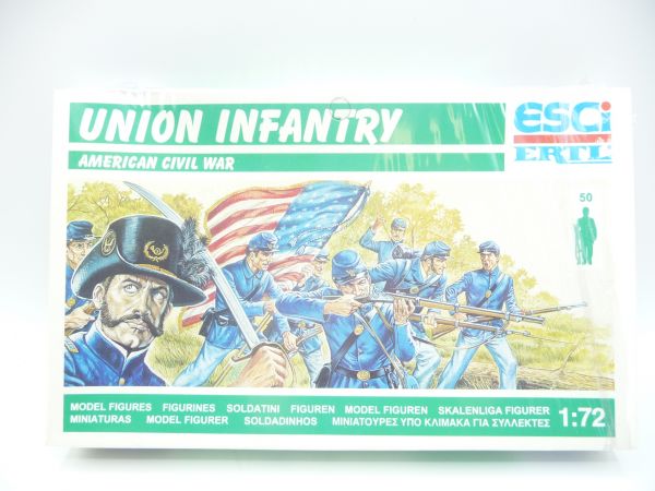 Esci 1:72 American Civil War: Union Infantry, Nr. P-222 - Teile am Guss