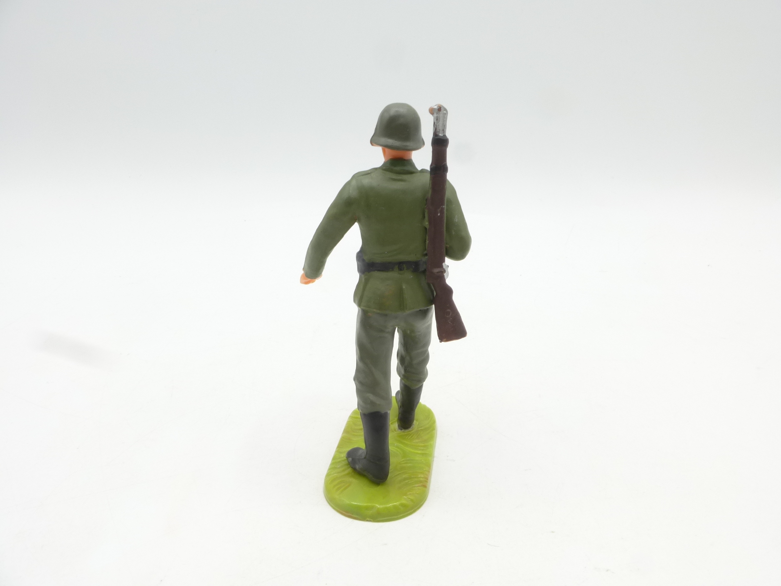 5 x Elastolin Wehrmacht Soldat liegend mit Fernglas 7cm Serie 