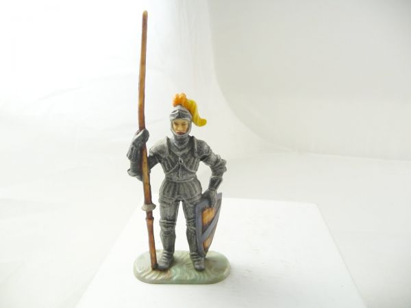 Elastolin 7 cm Knight standing with lance, No. 8937, painting 1 - great figure
