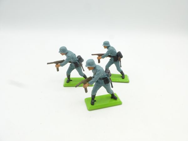 Britains Deetail 3 German soldiers 1st version advancing with MG