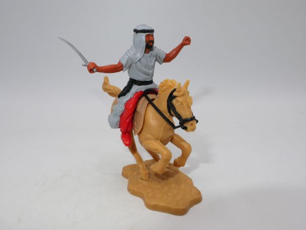 Timpo Toys Arab on horseback, grey with sabre