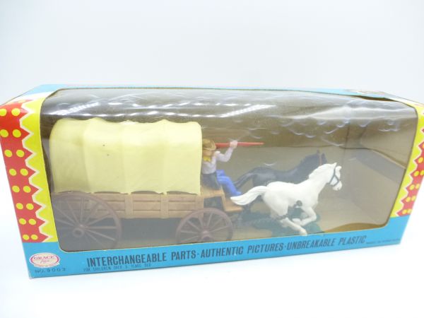 Covered wagon with shooting coachman - orig. packaging