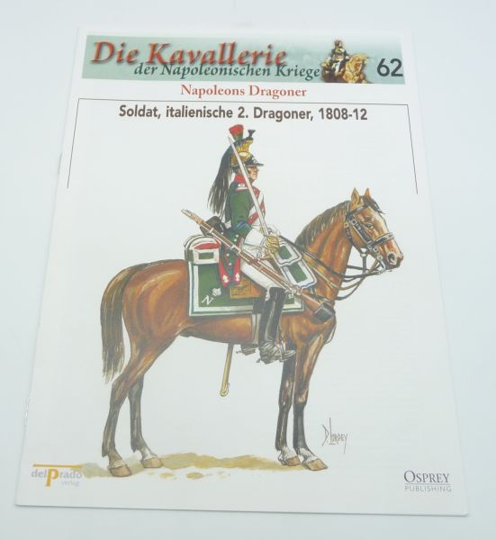 del Prado Booklet No. 62 Soldier, Italian 2nd dragoon 1808-12
