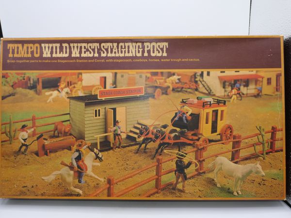 Timpo Toys Wild West Staging Post, Großpackung, Nr. 255 - Top-Zustand