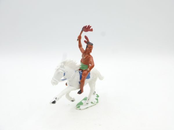 Indian riding with torch, fits 5,4 cm figures