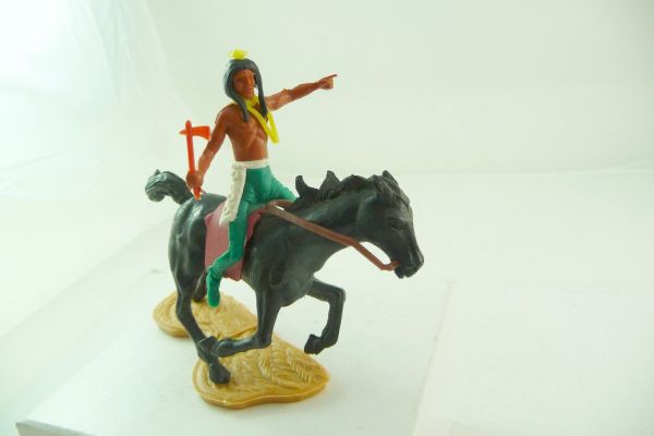 Cherilea Indianer reitend mit Tomahawk