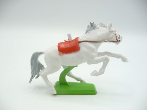 Britains Deetail Horse jumping, white, red blanket