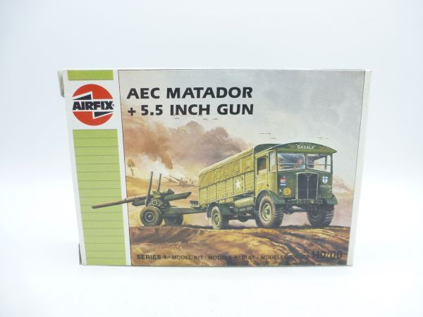 Airfix 1:72 AEC MATADOR + 5,5 Inch Gun, No. 01314 - orig. packaging