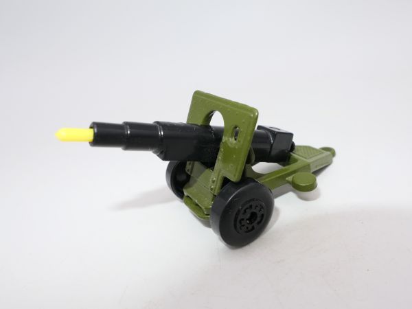 Matchbox Field Gun with gun case (yellow) - used, see photos